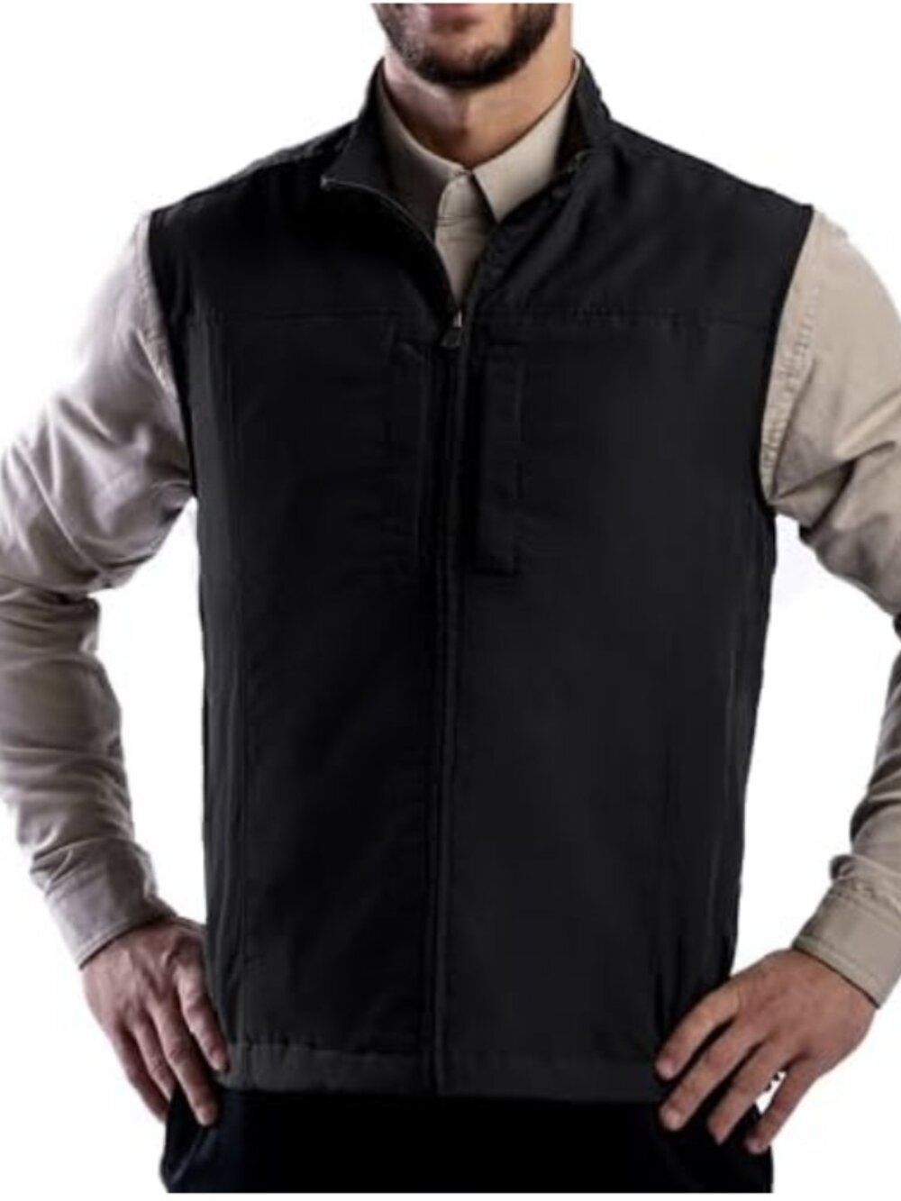 SCOTTeVEST RFID Travel Vest Men's Black Full Zip Pockets Sleeveless Size XXL